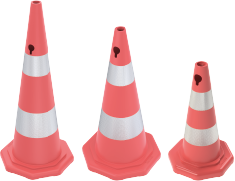 PVC TRAFİK KONİLERİ (SEKİZGEN)